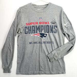 New England Patriots Super Bowl XLIX Champions Nike Long Sleeve T-Shirt Medium